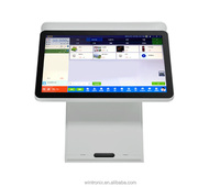 Système tout-en-un POS à écran tactile complet de 15.6 / 17 pouces compatible avec Windows/Android/Linux