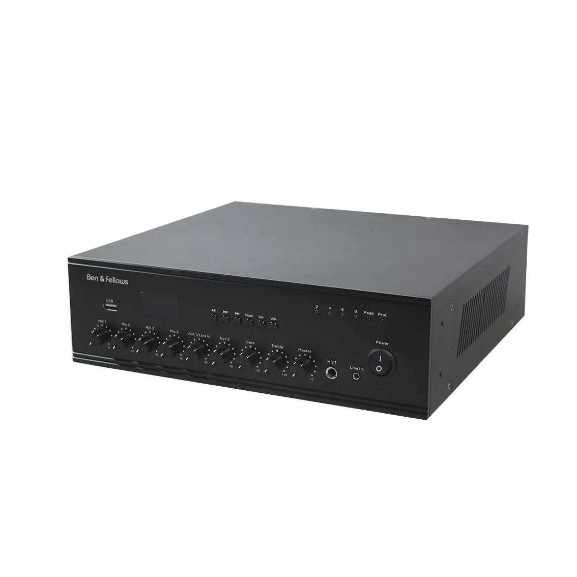 120W Digital Audio Public Address Digital Mixer Power Amplifier with MP3/TUNER DAB
