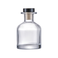 Diffuseur de parfum en verre noir de luxe 50ml/100ml avec bouchon couronne, sérigraphié, pour aromathérapie et artisanat