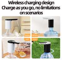 Pompe à eau électrique portative d'usine, distributeur de bouteille d'eau pliable rechargeable de type bouton