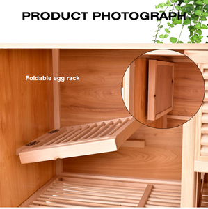 <span class=keywords><strong>Nichoir</strong></span> de luxe en bois massif avec fermeture à bouton en fer et cage à motifs d'animaux pour l'élevage de pigeons et d'oiseaux. - Product Image 4