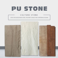 Pelapis Dinding Batu Palsu Pu Faux, Veneer Batu Buatan, Tangga Batu Alami Buatan