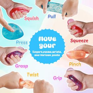 Drop <b>Squishy</b> Blue Water Drop Shape TPE Stress Relief Toy For Kids Age 5 7 Years Unisex Sensory Fidget Toy - Product Image 4