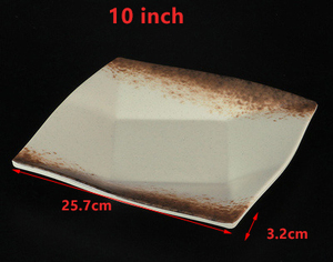 Sinh Thái Thân Thiện Với Cổ Điển Melamine Bộ Đồ Ăn Nhà Hàng Sang Trọng Không Thường Xuyên Màu Be Dao Kéo Bữa Ăn Tối Tấm - Product Image 6