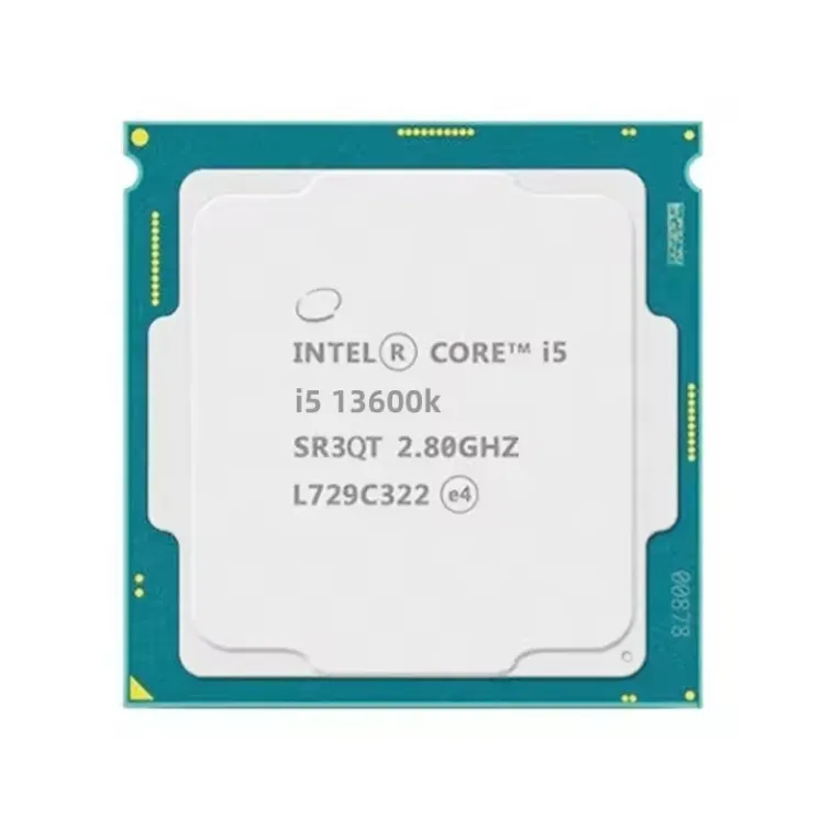 Cpu intel core i5 13600k i5-13600kf, prosesor CPU komputer 24M Cache 125W LGA 1700CPU untuk desktop komputer cpu pc