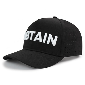 Laser Cắt Lỗ Màu Đen Không Thấm Nước Golf Hat Mũ Bóng Chày Với Tùy Chỉnh 3D Thêu Logo Cho Phụ Nữ Người Đàn Ông - Product Image 2