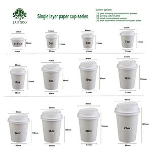 Vasos de Papel Blancos Desechables de Doble Pared Directo de Fábrica |   Color del Logotipo Personalizado |   Impermeable, Recubierto de PE, Grado Alimenticio |   Ecológico - Product Image 4