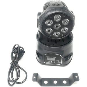 Luz de escenario móvil LED Testa 7x10W RGB con panel de control y señal DMX - Product Image 5