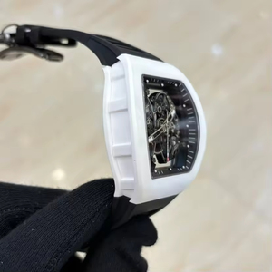 Brand-new White Ceramic <b>Case</b>, Sapphire Crystal Glass, Mechanical <b>Watch</b> RM055, Fully Hollowed-out Design, Men's Automatic Wristwa - Product Image 4