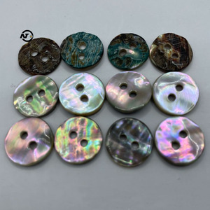 Móng ngựa ốc vỏ tự nhiên nút kim mẹ của Ngọc Trai nút cho phong cách Trung Quốc sườn xám Hanfu trang trí DIY dệt kim - Product Image 6