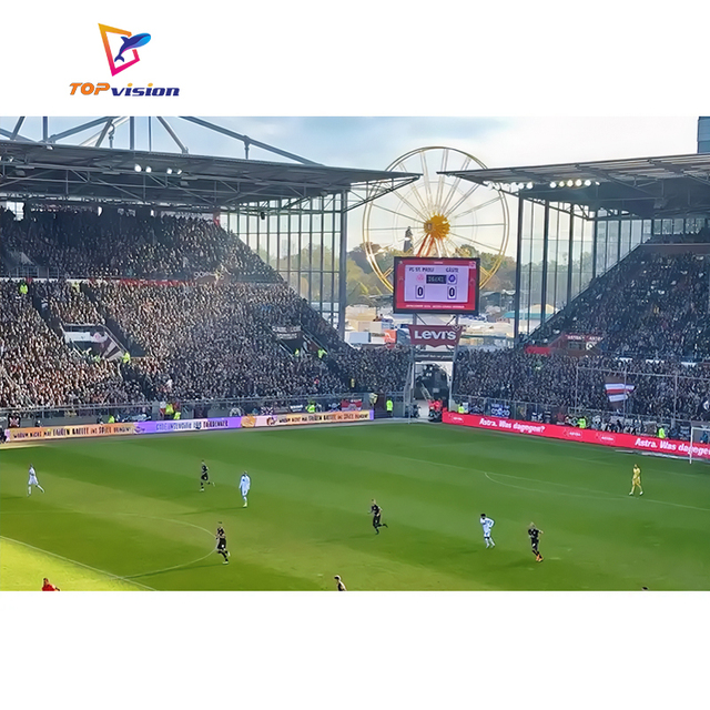 Topvision Outdoor P5 P6.67 960x960mm LED Stadium Advertising Display Screen IP65 for Sports Field Football Perimeter Animation