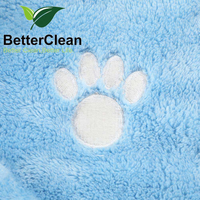Serviettes pour chiens en microfibre pour séchage rapide, super absorbantes et douces, réutilisables, sans peluches, séchage rapide, pour la salle de bain, toilettage des pattes des animaux