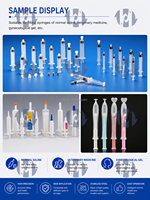 Machine de remplissage automatique de seringues en plastique pour appâts en gel anti-parasites, remplisseur de gel pour la production de seringues de pesticides insecticides
