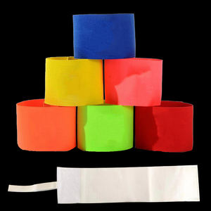 Brazalete Deportivo de Nylon Elástico Ajustable con Logotipo OEM, Brazalete de Capitán de Fútbol de Poliéster Arcoíris para Entrenamiento, Ejercicio y Deporte - Product Image 4