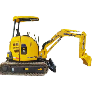CE EPA Used Second-Hand 2 Ton Komatsu PC20 Mini Crawler Excavator with Cummins Engine Thumb Attachment Quick Coupler Breaker - Product Image 1