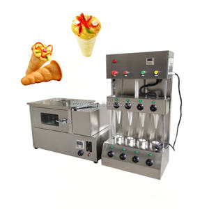 Machine à fabriquer des cônes à pizza sucrés de forme ronde, prix professionnel et abordable, machine à fabriquer des cônes à gaufres - Product Image 2