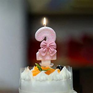 شموع أرقام عالية الجودة من KLS بدون دخان مصنوعة من البارافين لحفلات الزفاف وأعياد الميلاد ورأس السنة الجديدة، شموع ملونة للحظ السعيد - Product Image 3