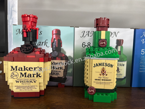 Jizai โมเดลขวดวิสกี้จำลองสุดสร้างสรรค์ของเล่นพลาสติกสำหรับเคาน์เตอร์บาร์ชุดสะสมขวด - Product Image 5