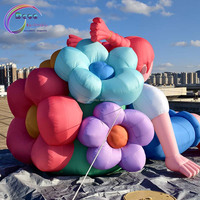 Modèle de fille de dessin animé gonflable géant pour la publicité, personnage gonflable pour la décoration d'événements