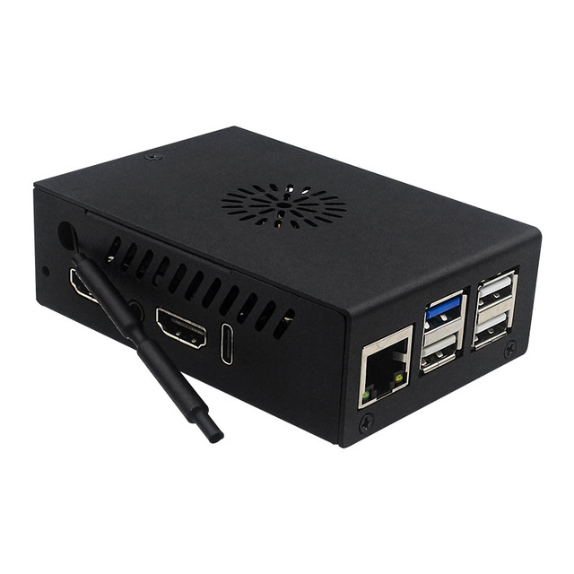 Orange Pi 5 MAX Metal Cooling Fan Protective Case Model C3806-M