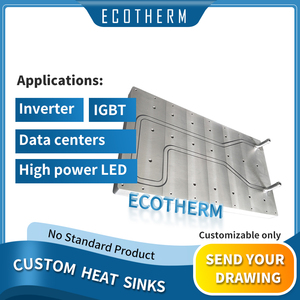 Tùy chỉnh công suất cao <span class=keywords><strong>IGBT</strong></span> làm mát chất lỏng tản nhiệt khối Waterblock tản nhiệt Cooler nhôm làm mát bằng nước lạnh tấm cho Transistor - Product Image 2