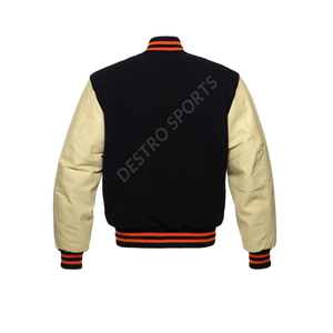 Vestes Letterman Varsity en laine personnalisées et vierges vente en gros veste de baseball légère pour hommes avec collage de rue pour hommes - Product Image 4