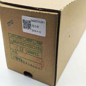 Manufacturer Direct MF1/4W-15ohm1% T52 1/4W Resistors Metal Film Resistors 15ohm 1% 1/4W - Product Image 1