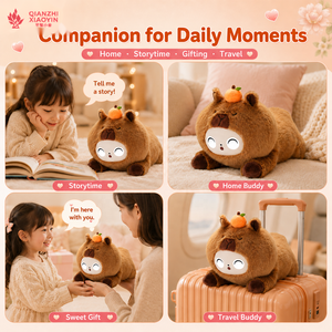 ตุ๊กตาคาปิบาร่านุ่มนิ่มขนาดใหญ่ สีส้ม 3 แบบ AI รุ่น ChatGPT Encyc Voice Clone ความจำระยะยาว 50+ ภาษา รองรับ 2.4G WiFi - Product Image 3