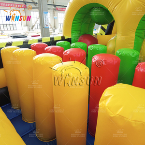 Winsun 45 pies personalizado grande comercial inflable carrera de obstáculos rebote Parque de Atracciones Castillo equipo PVC Material CE - Product Image 6