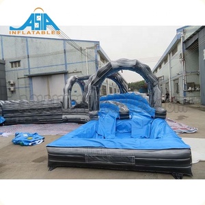 Cao nhất cao giá rẻ <span class=keywords><strong>Inflatable</strong></span> đường cong Twister trượt nước với hồ bơi để bán - Product Image 5