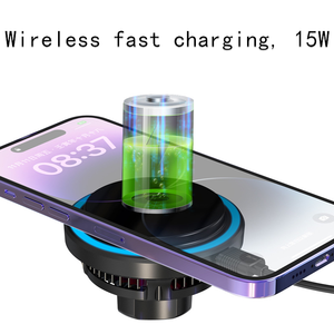 Nuevos productos Gadget 2025 RGB luz semiconductor ventilador de refrigeración radiador 15W cargador de coche inalámbrico magnético <span class=keywords><strong>para</strong></span> <span class=keywords><strong>iPhone</strong></span> 16 15 - Product Image 4