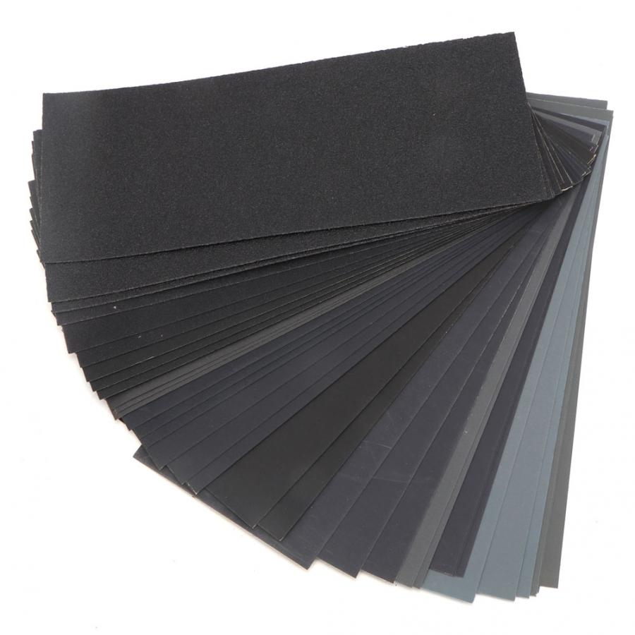 Наждачная бумага SATC 90 шт., 3,6 дюйма, 400, 600, 800, 1000, 1200, 1500, 2000, 2500, зернистость 3000, водостойкая абразивная наждачная бумага для влаги