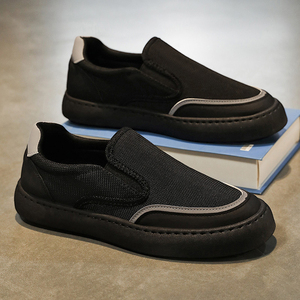 Nouvelles baskets pour hommes à lacets en maille respirante avec motif géométrique, chaussures de course tendance et polyvalentes pour adolescents, tailles 39-44 - Product Image 1