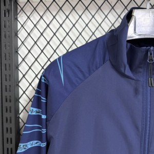 Giacca Antivento Leggera in Poliestere Traspirante Personalizzata, Nuova Stagione, per Adulti, Calcio, Ispirata al Napoli - Product Image 3