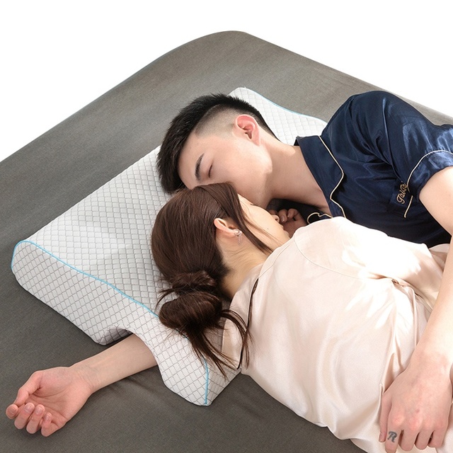 Hot Manufacture Patent Designer Memory Foam Manufacture Bed Pillow Arm Hole Adult Suitable for Couples Arm Rest Pillow
