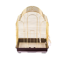 Cage volière ventilée de qualité supérieure pour petits oiseaux-Cage en fer durable avec attrape-graines pour perruches, inséparables, oiseaux Mynah