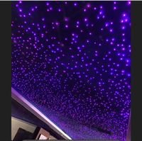 Panneau de plafond à étoiles scintillantes en fibre optique à changement de couleur pour l'extérieur, l'extérieur, le salon, les panneaux Starlight