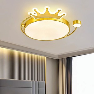 All-Copper Minimalist Modern Crown <b>LED</b> Ceiling <b>Light</b> Luxury Nordic Ultra-Thin Lighting Fixture <b>for</b> Bedroom Grand <b>Room</b> Balcony - Product Image 3