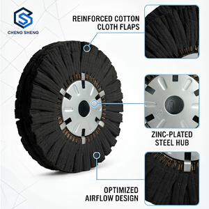 High Efficiency Chiba Round 8SFN 320# 12x2x5 Flap <b>Wheel</b> for Metal Wood OEM/ODM Manufacturing Private Label Distributor Support - Product Image 2