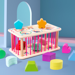 Giảm Giá Mạnh Đồ Chơi Phân Loại Hình Gỗ Kỹ Năng Vận Động Tinh Cho Trẻ Tập Đi Đồ Chơi Ghép Hình Hình Học - Product Image 5