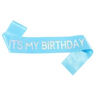 Sangle de décoration pour fête d'anniversaire, ruban coloré estampé à chaud pour fête d'anniversaire