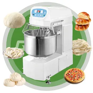 Ticari un yoğurma Spiral makinesi 10KG 20KG 25KG 50KG 100KG sanayi İtalyan ekmek hamur karıştırıcı için fiyat
