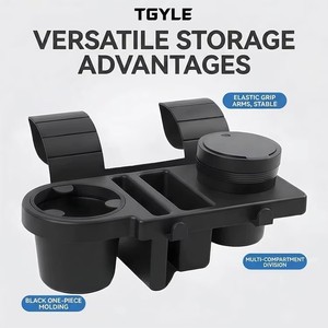 Organizador de Carro Multifuncional, Suporte para Copos, Suporte para Telefone, Caixa de Armazenamento, Divisor Suspenso para Porta/Janela, Acessórios Internos - Product Image 4