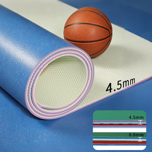 <span class=keywords><strong>Suelo</strong></span> Deportivo Profesional de PVC de 4.5mm, 1.8m de Ancho, Patrón de Lichi, Vinilo para Canchas de Voleibol - Product Image 2