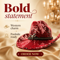 Chapeaux de cowboy à faible MOQ, produit hivernal avec logo personnalisé, idéal pour les soirées autour du feu de camp, les défilés d'hiver, les événements en gros et les articles souvenirs.