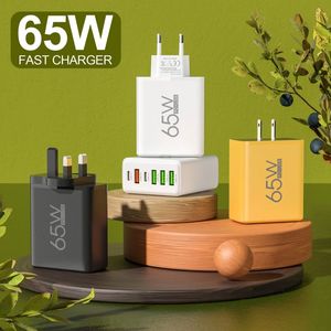 Cheap Price 65W USB Charger Block Multiple 6 Port Charger Block 4 USB and 2 Type-C Fast Charging Adapter Wall Charger <b>Plug</b> - Product Image 2