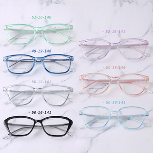 กรอบแว่นตาทรงรีเก๋ไก๋ สีใสแบบลูกกวาด แว่นตาดีไซน์เนอร์ พร้อมบานพับสปริง - Product Image 4