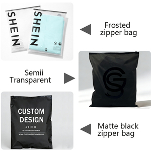 Bolsa con Cierre Transparente Esmerilado Reciclada GRS, Impresión <span class=keywords><strong>de</strong></span> Logotipo Personalizado para Redes Sociales, Cierre Deslizante Negro, Embalaje Reutilizable para <span class=keywords><strong>Ropa</strong></span> <span class=keywords><strong>de</strong></span> <span class=keywords><strong>Marca</strong></span> - Product Image 5