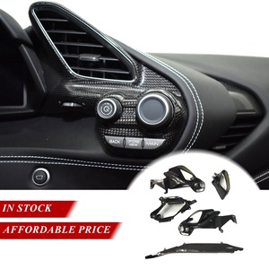 Accesorios interiores de carbono seco estilo OEM RHD, cubierta embellecedora de salida de ventilación lateral para salpicadero de <span class=keywords><strong>coche</strong></span> para Ferrari 488 - Product Image 5