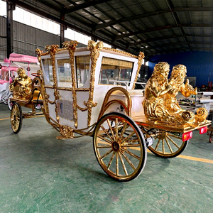 Chariot Électrique de Haute Qualité Type Carrosse Royal, Structure en Acier, Capacité 6 Personnes, Garantie 1 An - Product Image 1